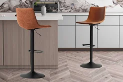 Rousseau Verstellbarer Barhocker Fontana - cognac