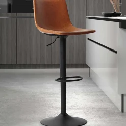 Rousseau Verstellbarer Barhocker Fontana - cognac