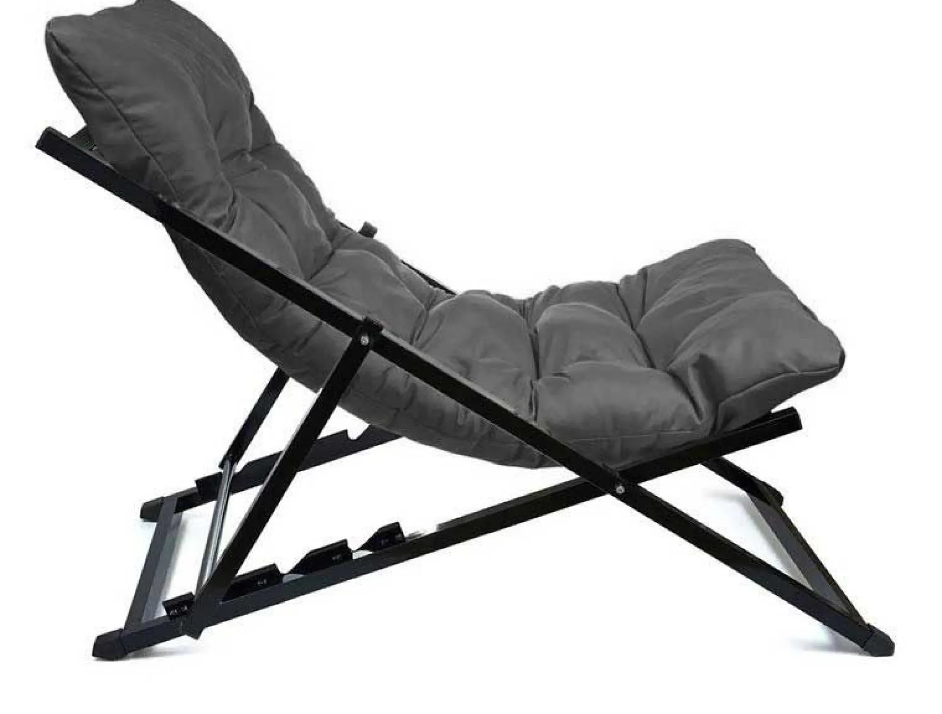 Emob Verstellbarer Gartenstuhl Atelier del Sofa - Metall und Polyester - dunkel