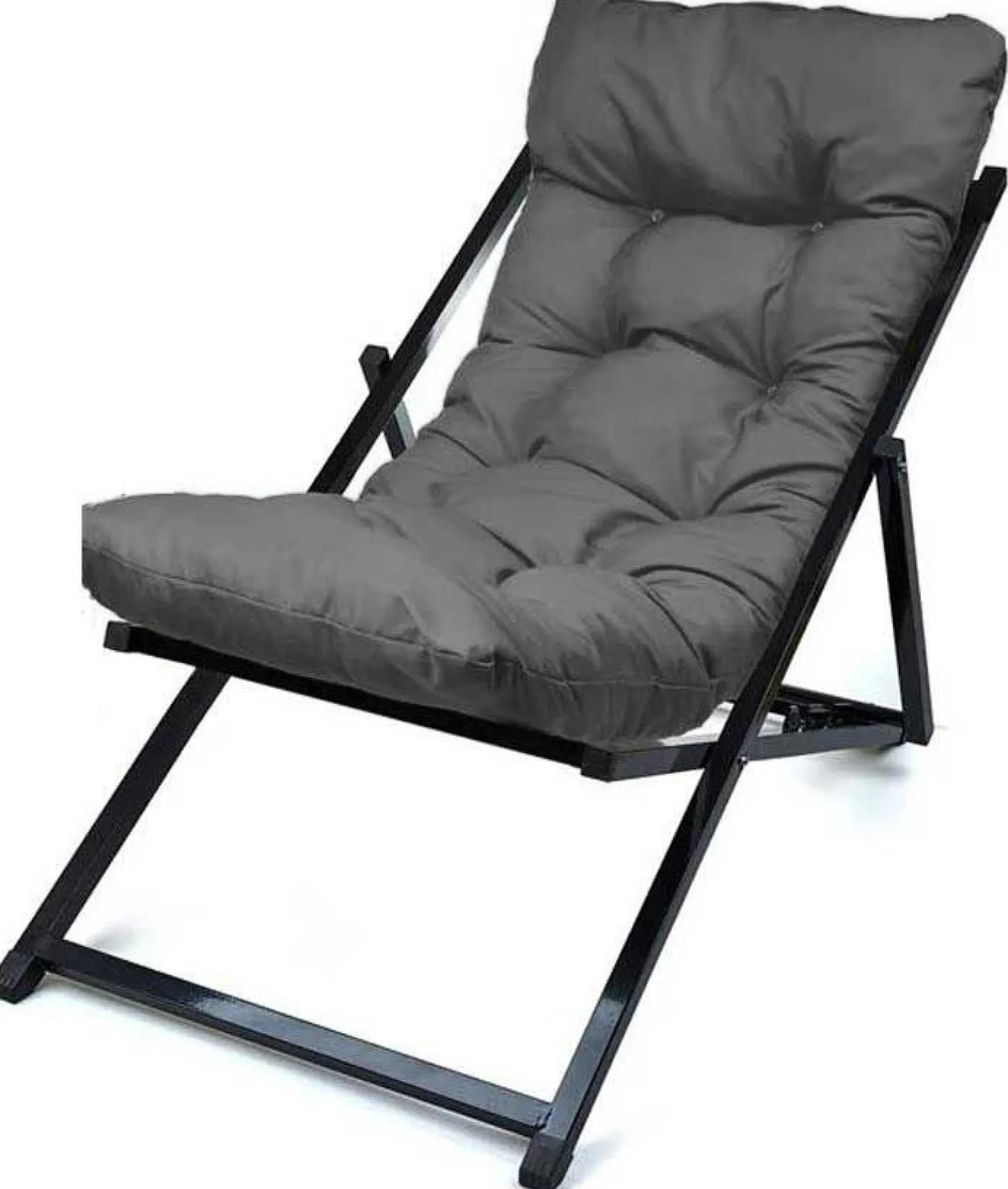 Emob Verstellbarer Gartenstuhl Atelier del Sofa - Metall und Polyester - dunkel