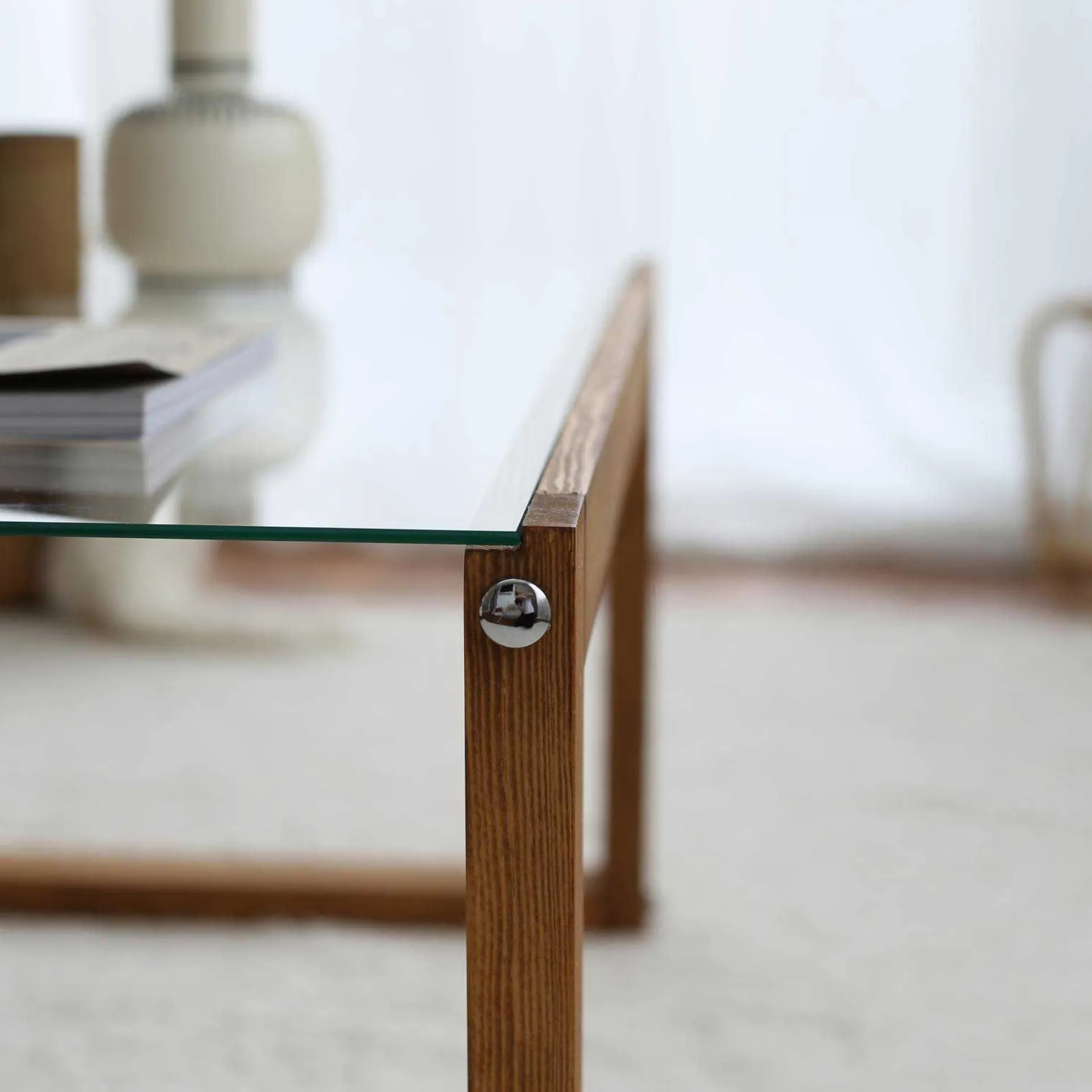 Emob Via Couchtisch | GEHÄRTETES GLAS | Holz