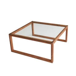 Emob Via Couchtisch | GEHÄRTETES GLAS | Holz