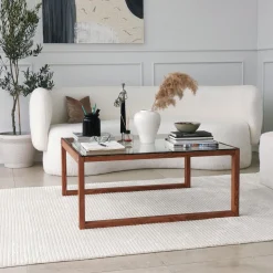 Emob Via Couchtisch | GEHÄRTETES GLAS | Holz