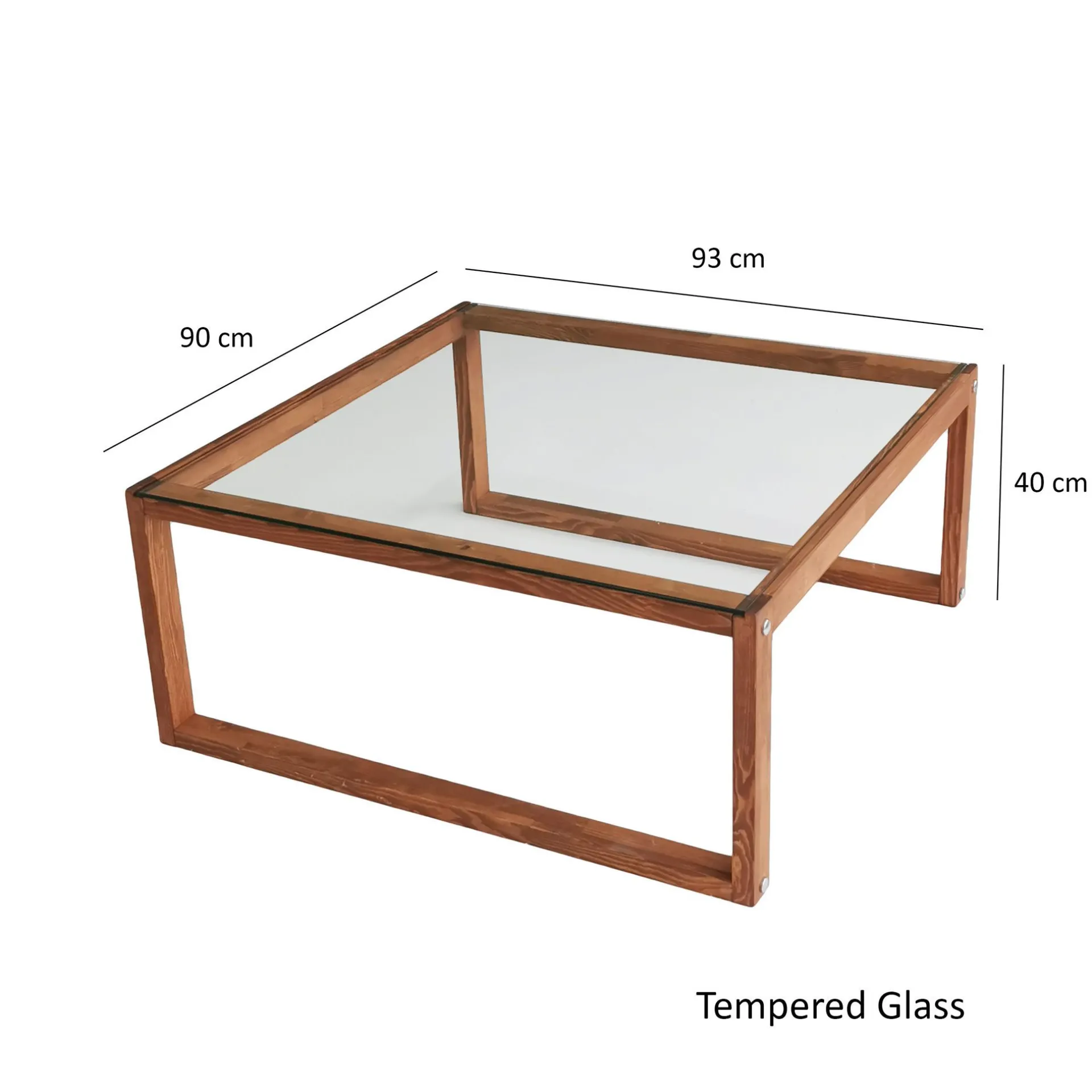 Emob Via Couchtisch | GEHÄRTETES GLAS | Holz
