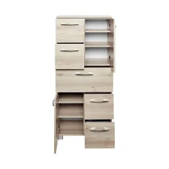 Vielseitiger Aufbewahrungsschrank Portofino | 60 x 35 x 130 cm | Beech Design