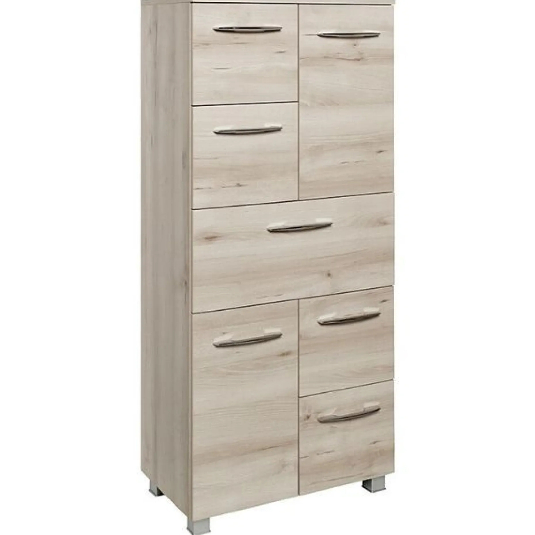 Vielseitiger Aufbewahrungsschrank Portofino | 60 x 35 x 130 cm | Beech Design