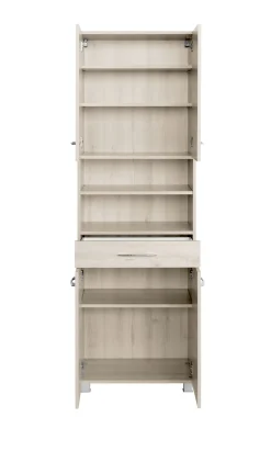 Vielseitiger Stauschrank Portofino | 60 x 35 x 180 cm | Beech Oak Design