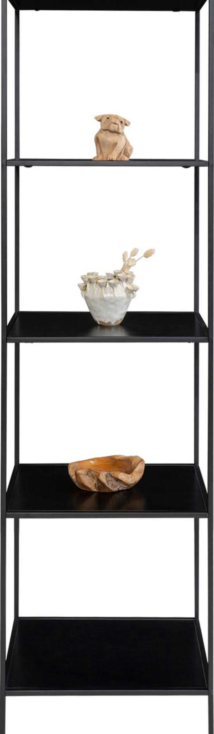 Vita Black Regal - 5 Böden, 51x36x170 cm