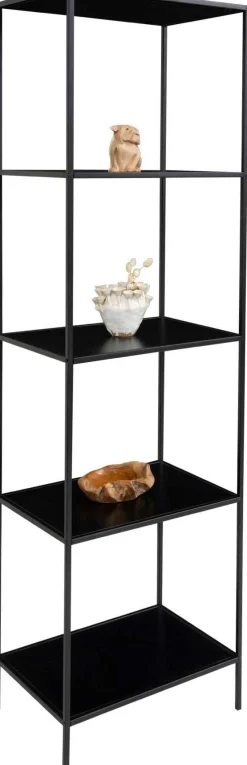 Vita Black Regal - 5 Böden, 51x36x170 cm