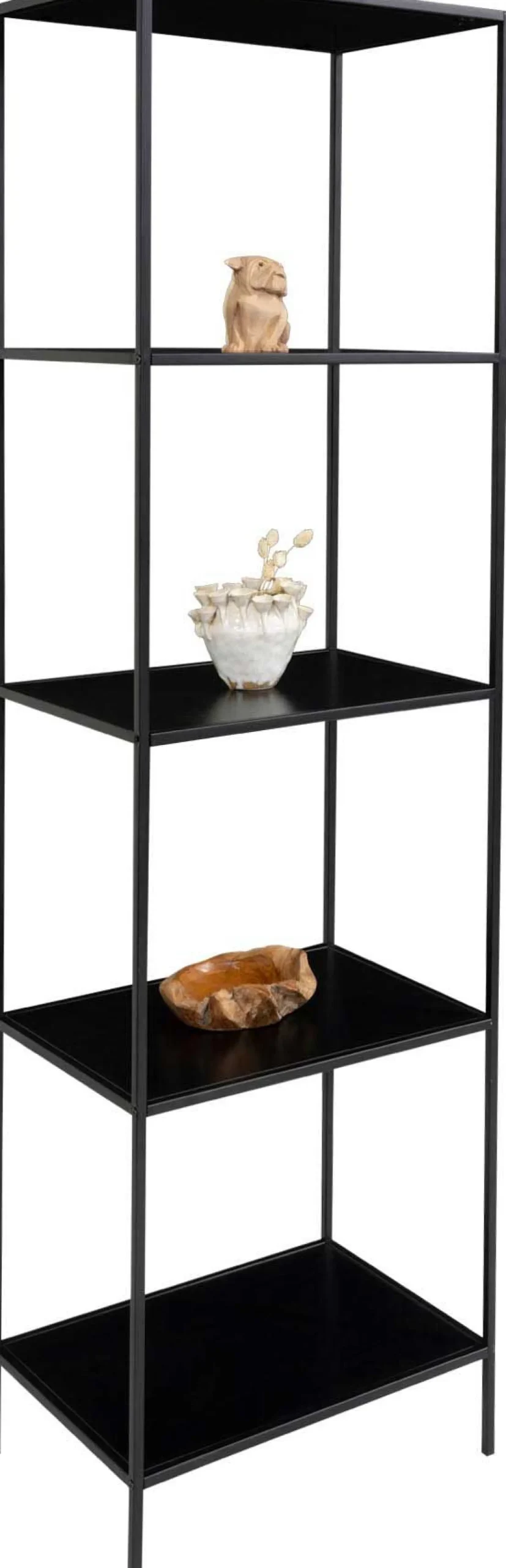 Vita Black Regal - 5 Böden, 51x36x170 cm