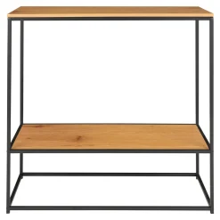 House Nordic Vita Natural Konsolentisch, Eichenoptik, 2 Ablagen
