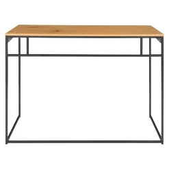 House Nordic Vita Schreibtisch - Eiche Natur mit schwarzem Rahmen | 100x45x75 cm
