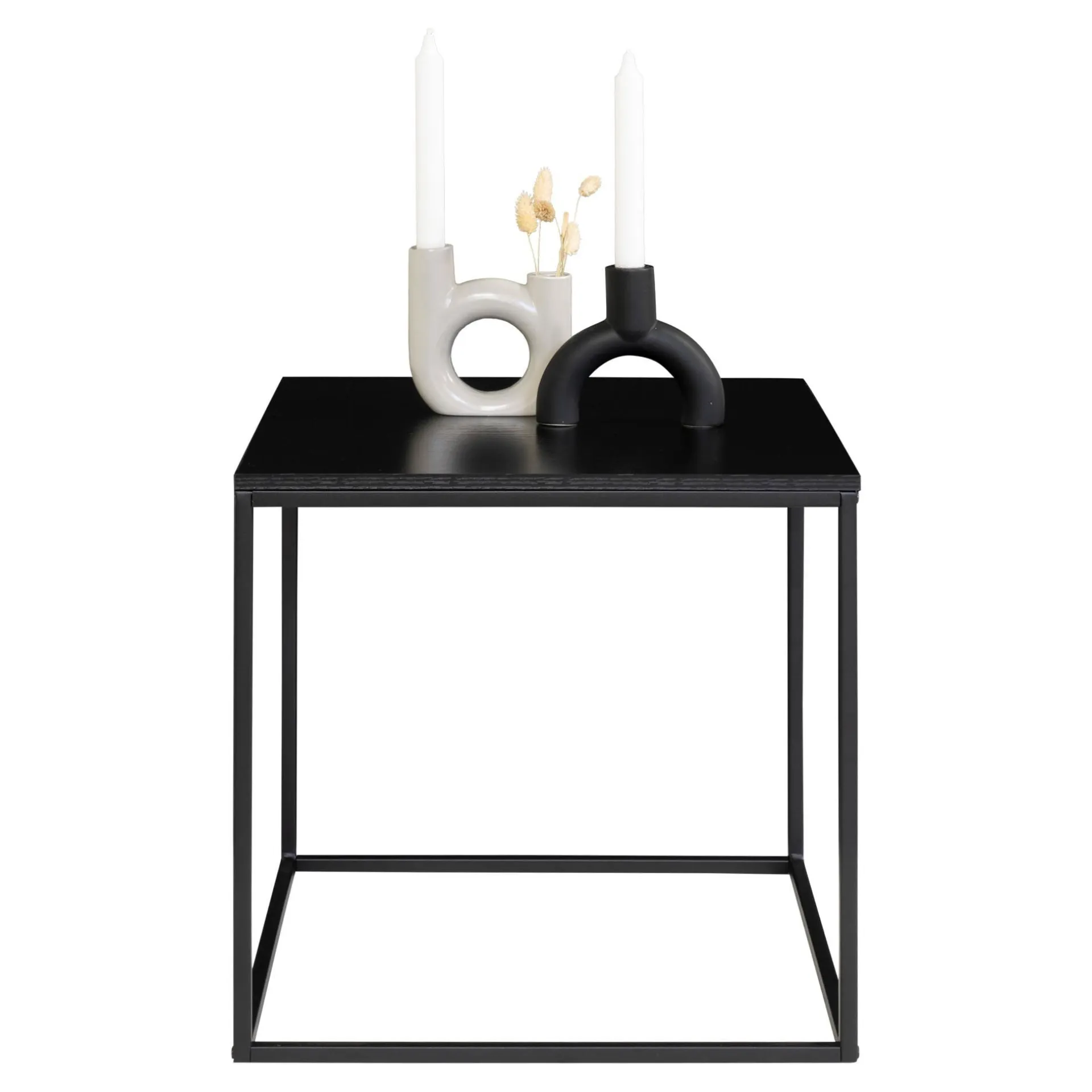 House Nordic Vita er Beistelltisch - 45x45 cm Stahl und Melamin