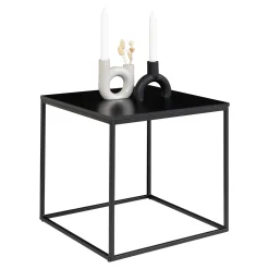 House Nordic Vita er Beistelltisch - 45x45 cm Stahl und Melamin