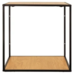 House Nordic Vita Wandregal - Eiche Natur und Schwarz | 36x36x36 cm