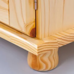 Vitrinenschrank Abaco - massives Kiefernholz