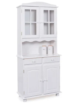 Vitrinenschrank Abaco - weiß
