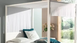 Voile für Himmelbett Charlotte 140cm Baumwolle - weiß