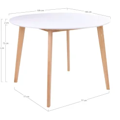 House Nordic Vojens Esstisch - , Natur Ø105x75 cm