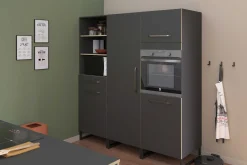 Wade Säulenschrank mit Platz für Backofen - anthrazit