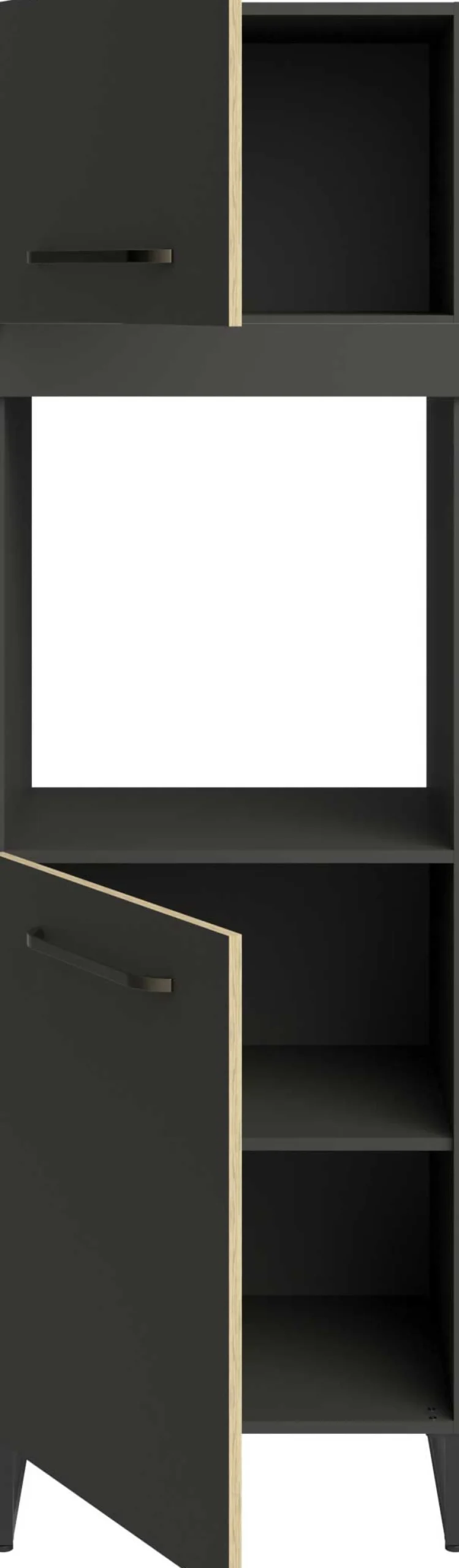 Wade Säulenschrank mit Platz für Backofen - anthrazit