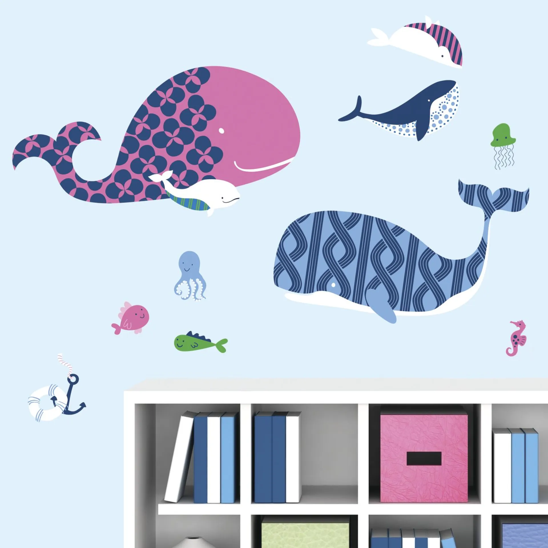 RoomMates Wallstickers Meereswale