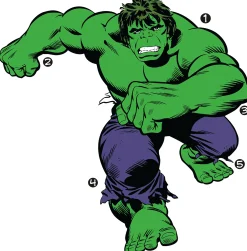 RoomMates Wandaufkleber Classic Hulk