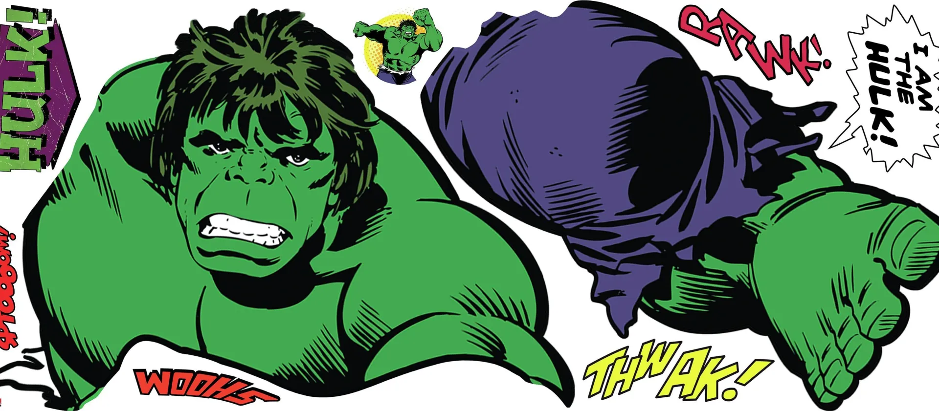 RoomMates Wandaufkleber Classic Hulk