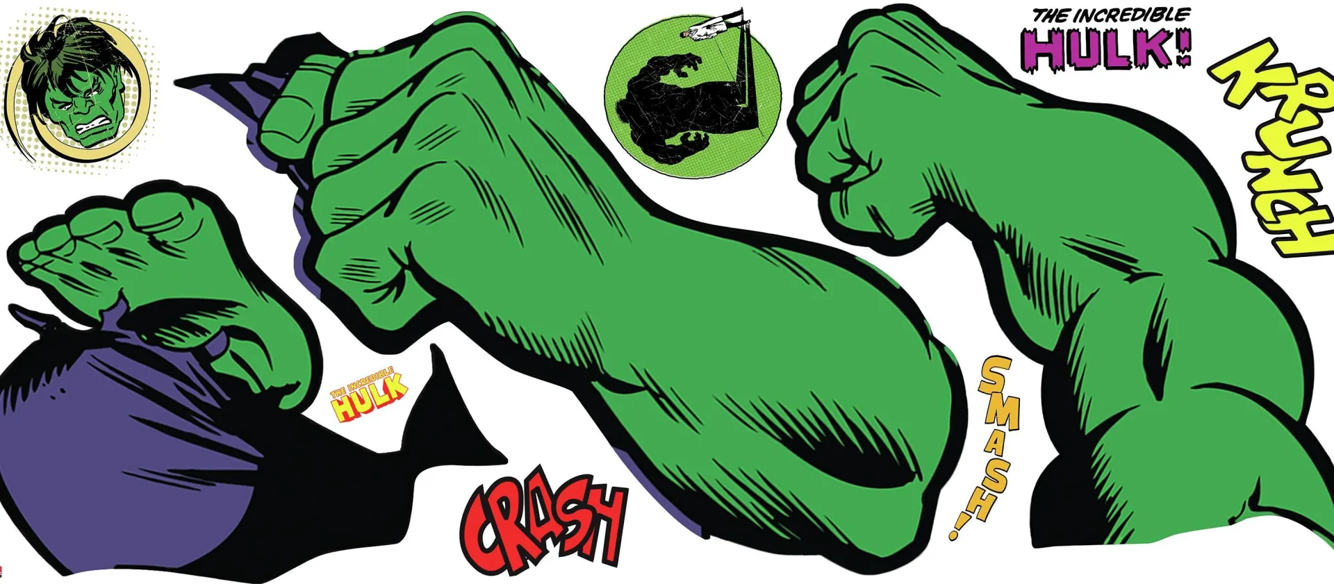 RoomMates Wandaufkleber Classic Hulk