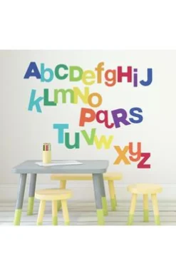 RoomMates Wandaufkleber Mehrfarbiges Alphabet