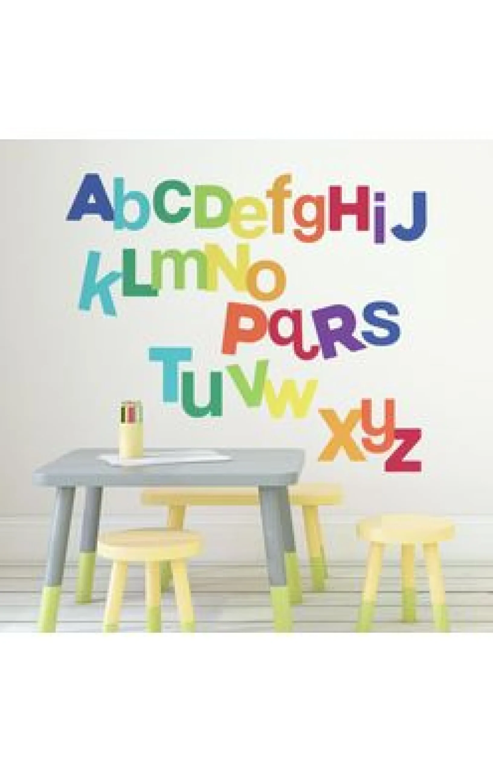 RoomMates Wandaufkleber Mehrfarbiges Alphabet