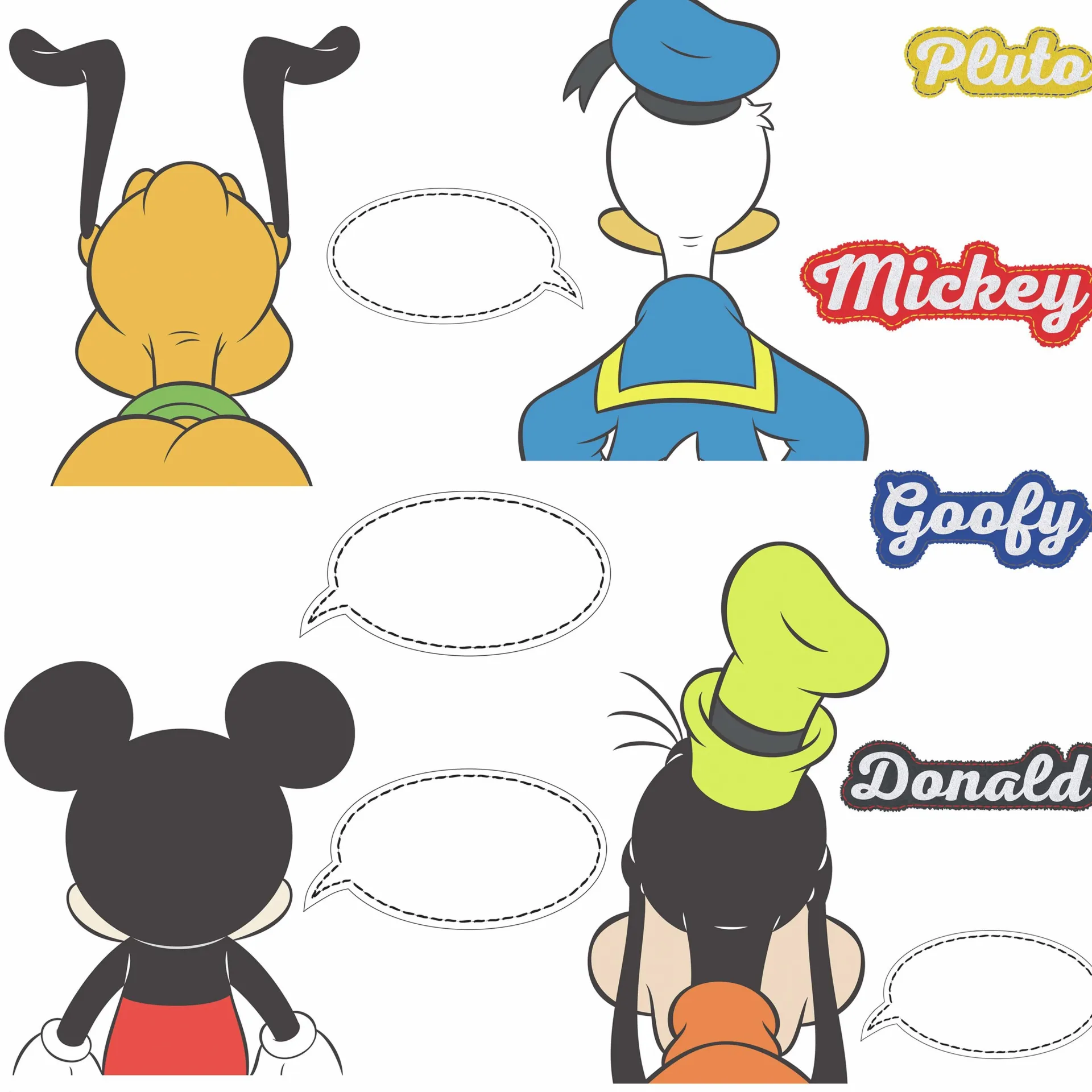 RoomMates Wandaufkleber Mickey Maus & Freunde Trockenlöschung