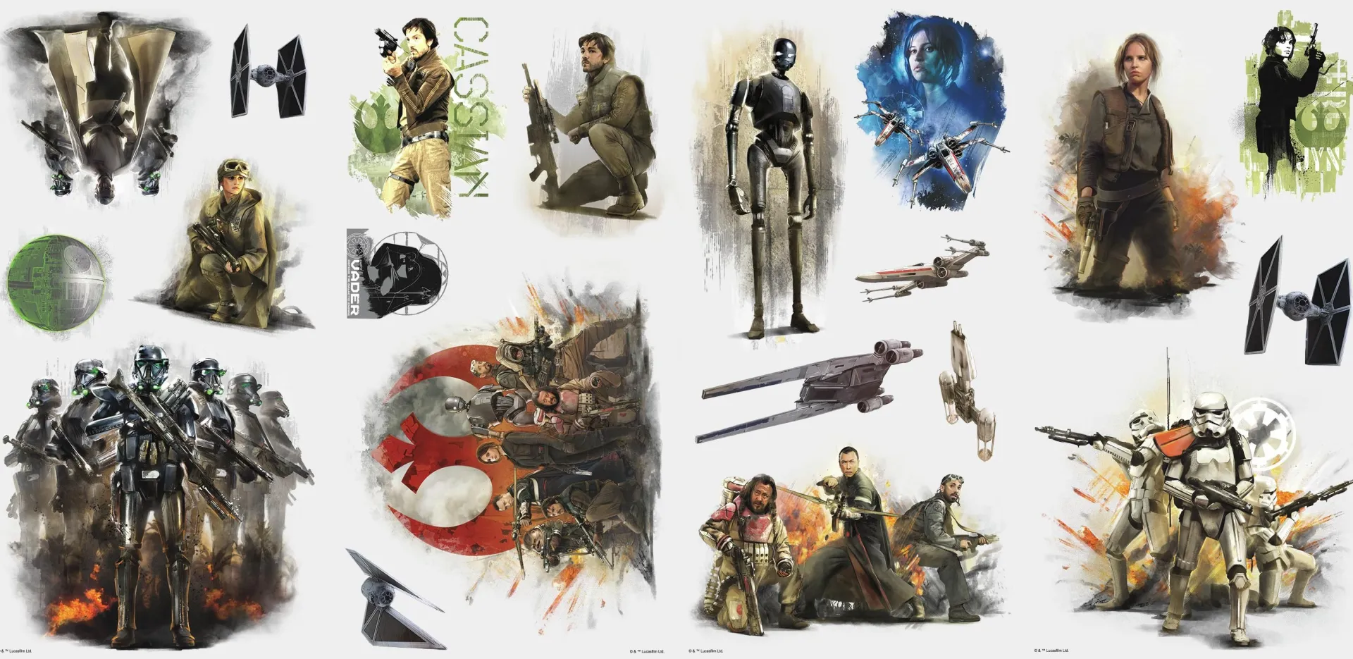 RoomMates Wandaufkleber Star Wars Rogue One