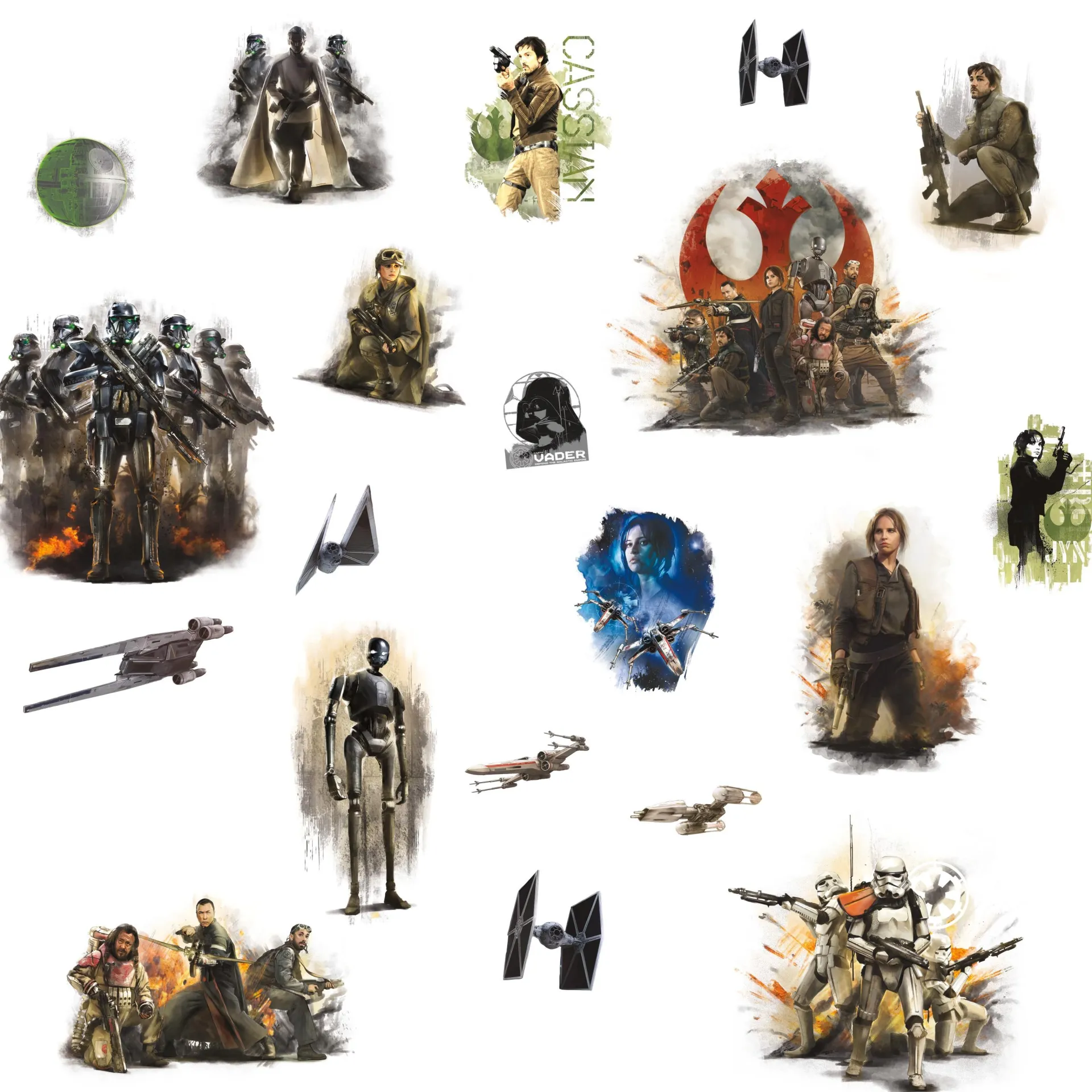RoomMates Wandaufkleber Star Wars Rogue One