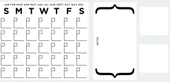 RoomMates Wandaufkleber Trockenlöschkalender