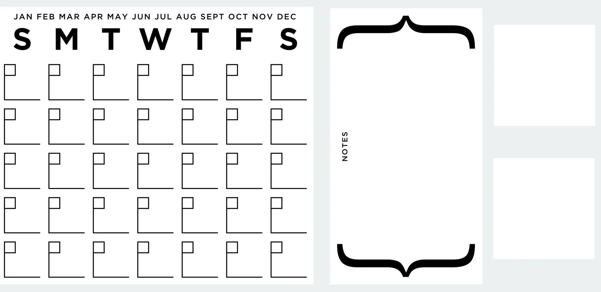 RoomMates Wandaufkleber Trockenlöschkalender