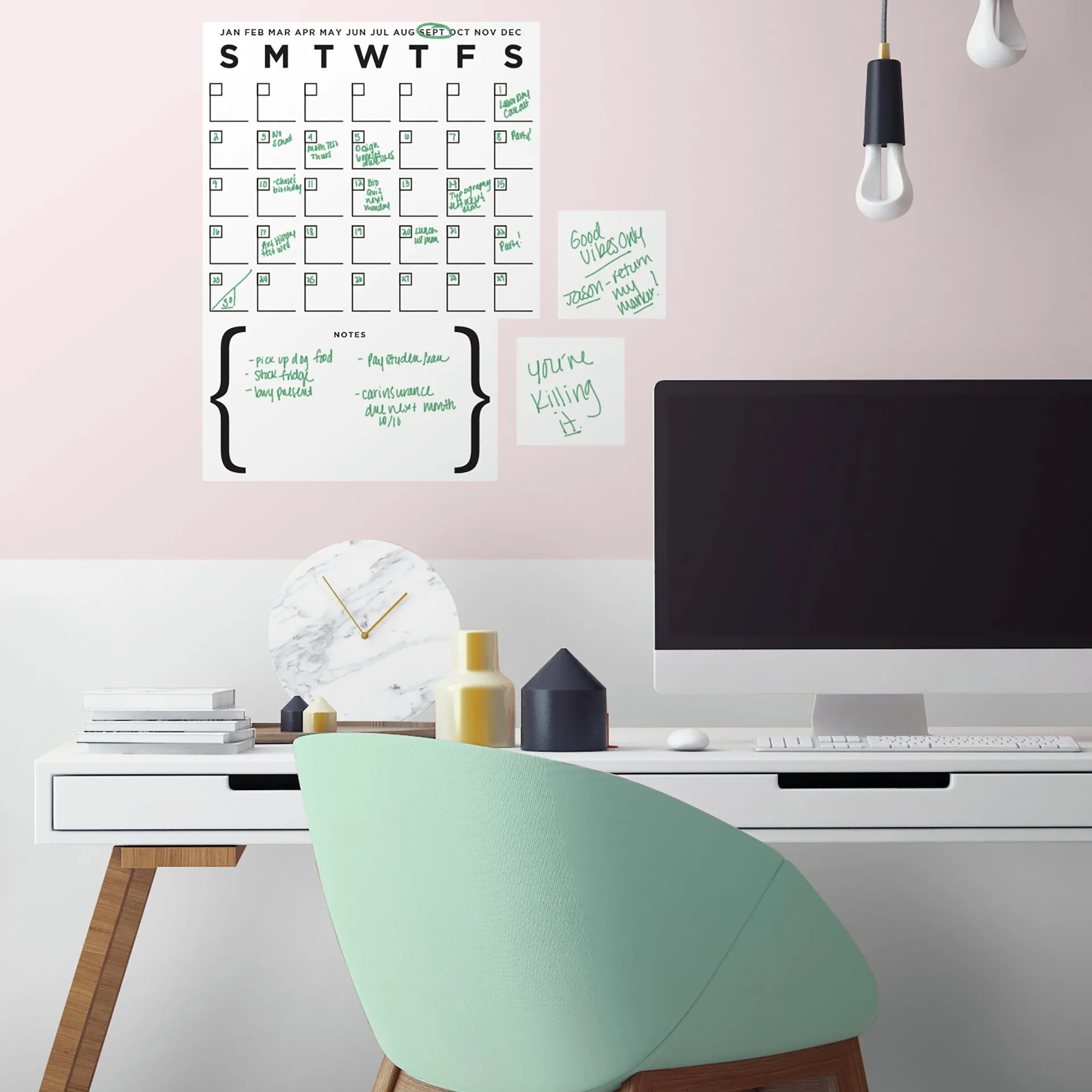 RoomMates Wandaufkleber Trockenlöschkalender