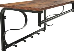Wandgarderobe Aline - braun/schwarz