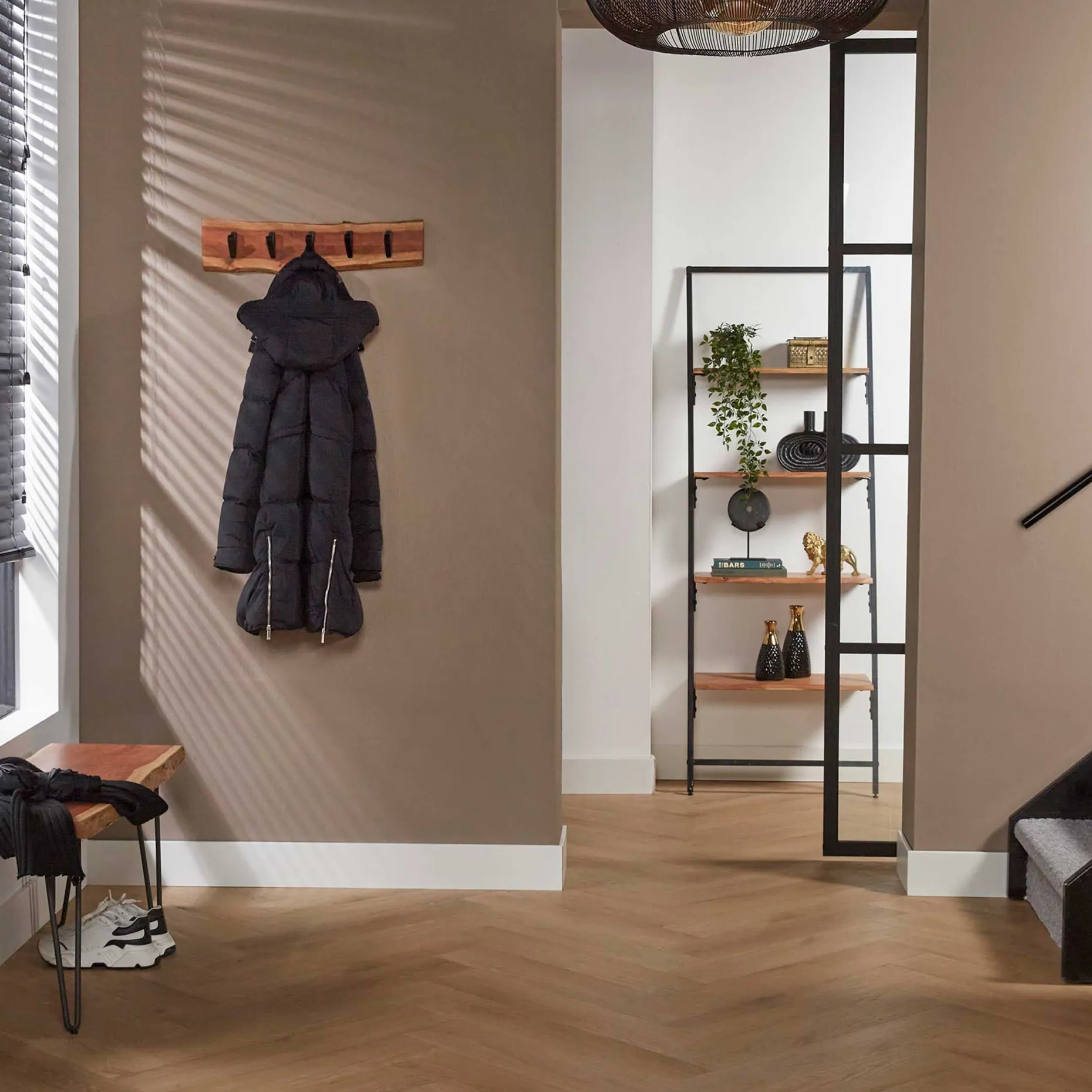 Wandgarderobe Edge 5 Haken