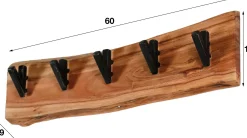 Wandgarderobe Edge 5 Haken