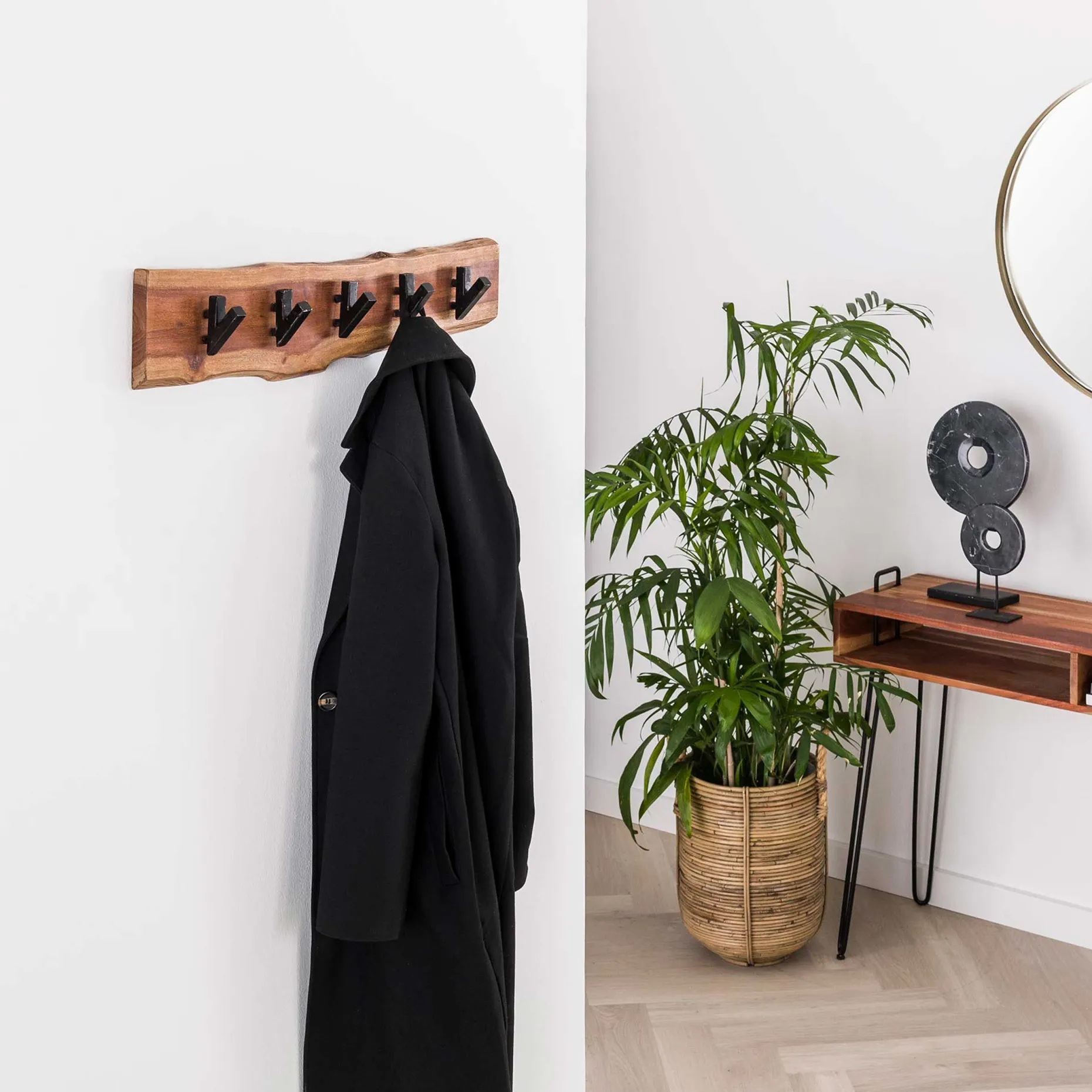 Wandgarderobe Edge 5 Haken