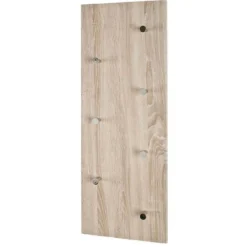 Wandgarderobe mit Chromknöpfen | Oak Design