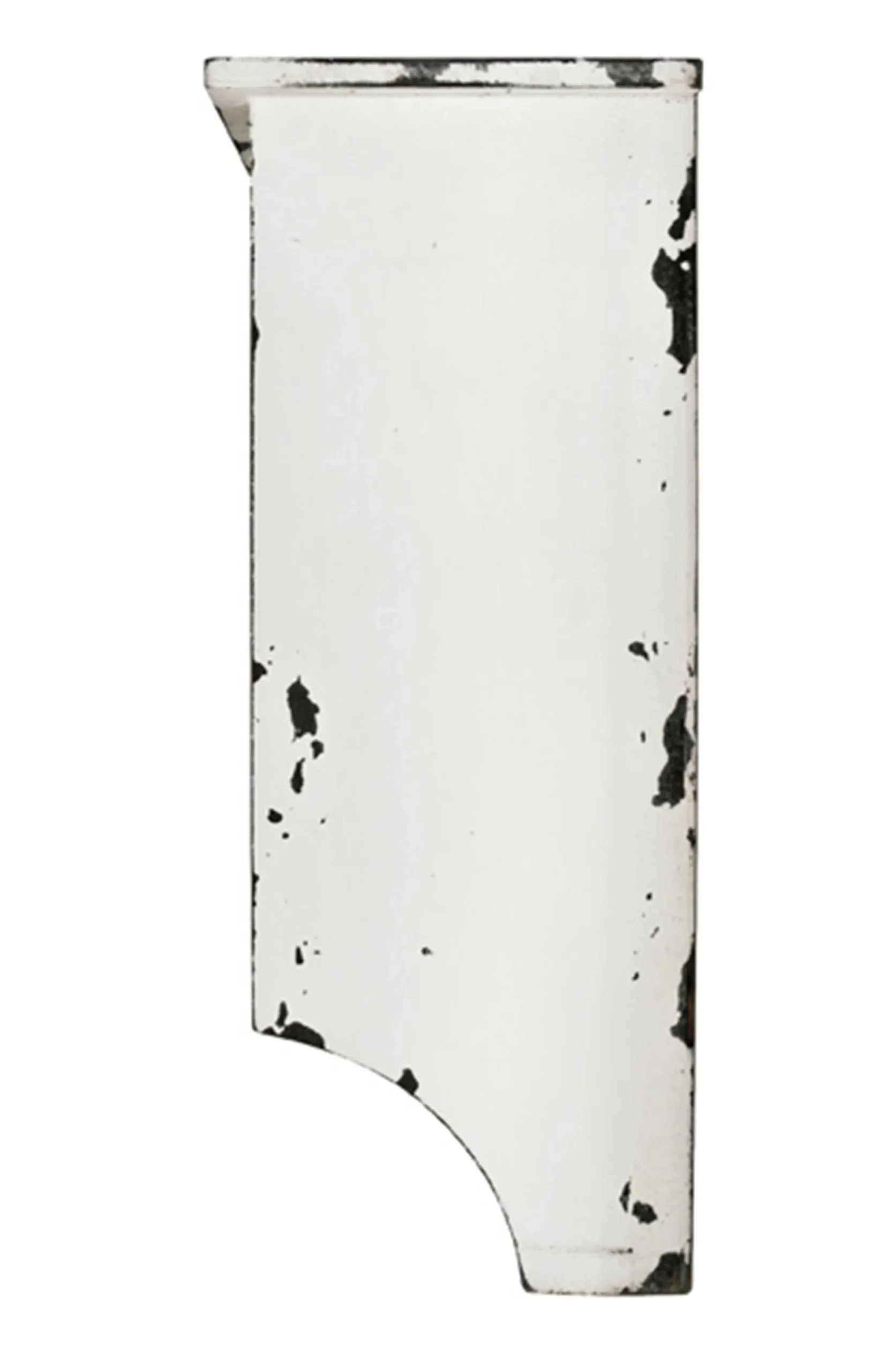 Wandgarderobe Raiden 76cm, 4 Haken - weiß/grau