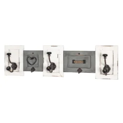 Wandgarderobe Wayne - 67x11x18 cm - Massivholz/Beige