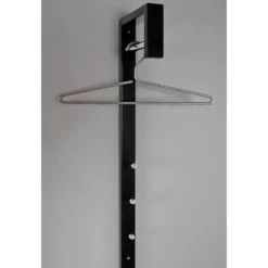 Wandgarderobe | 20 x 4 x 70 cm | Schwarz