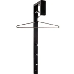 Wandgarderobe | 20 x 4 x 70 cm | Schwarz