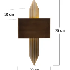 Emob 615 Wandleuchte | METALLGEHÄUSE | Vintage