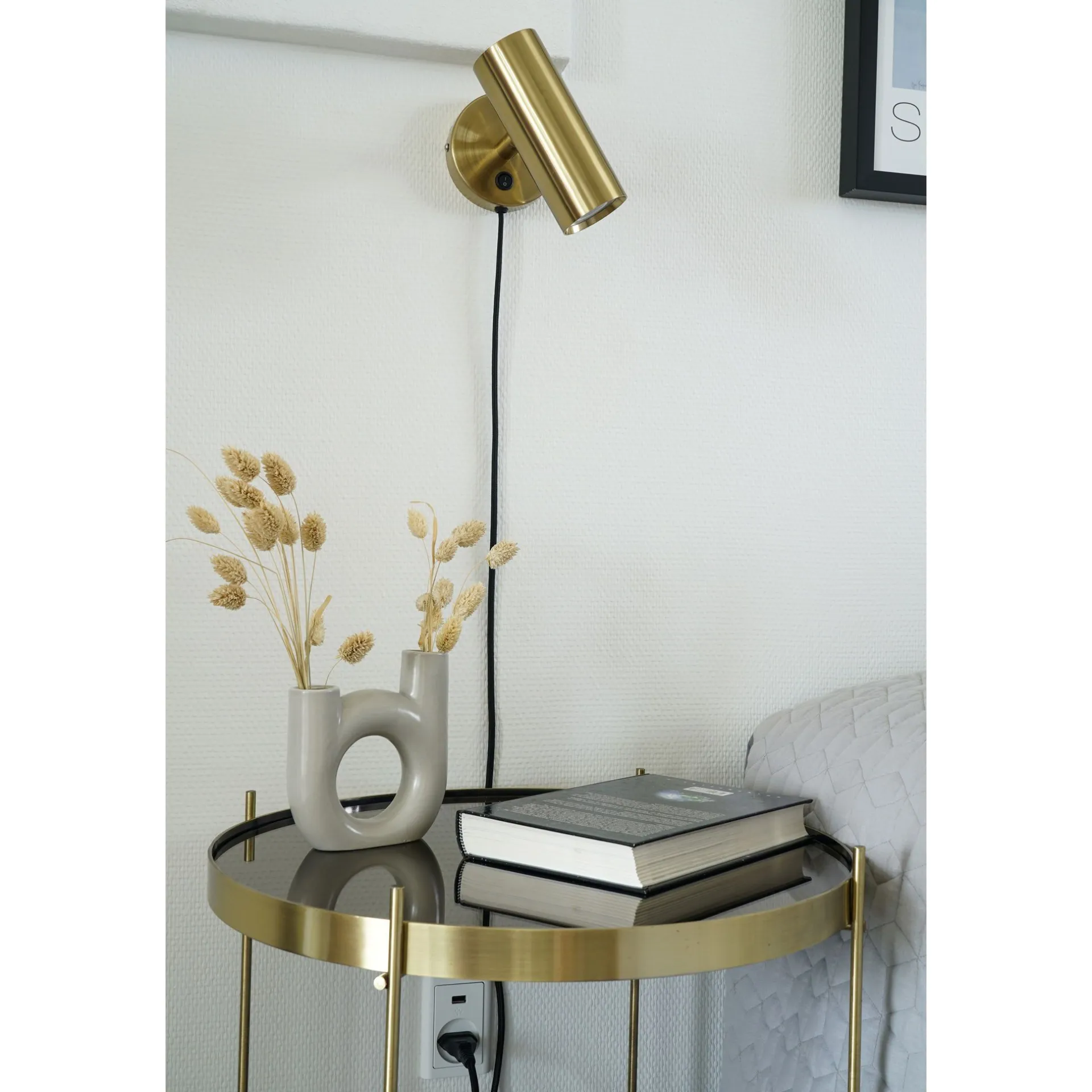 House Nordic Wandleuchte Parisien | 15 x 10 x 22 cm | / Metall - 190 cm Schnur