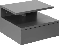 Wandnachttisch Ashton - 35x32x22cm - 1 Schublade - grau