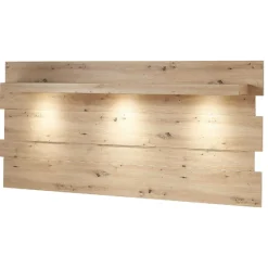 Wandpaneel Lorna 202cm mit Beleuchtung - Eiche